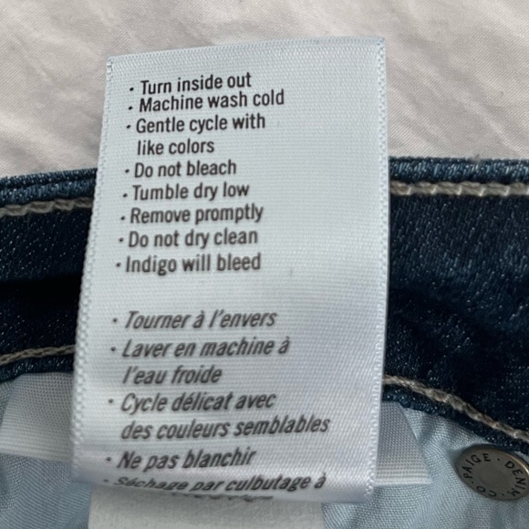 Paige Skyline size 29 ankle peg jeans.
Deep Indigo wash. - Picture 4 of 10